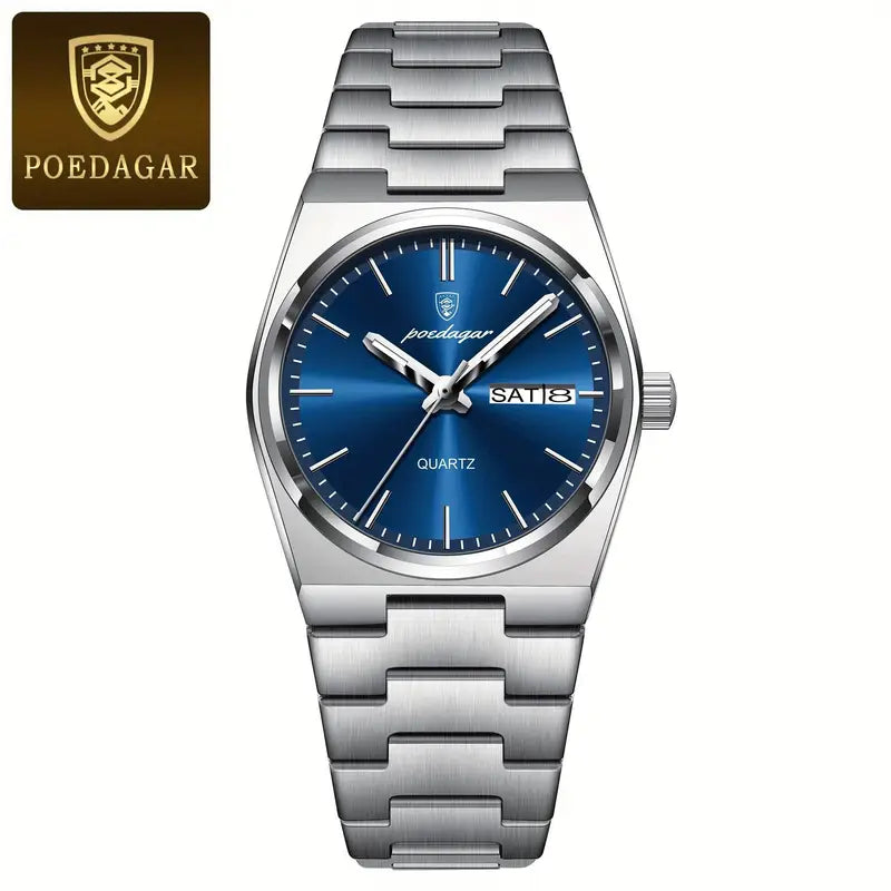 POEDAGAR Women Luxury Stainless Steel Watch