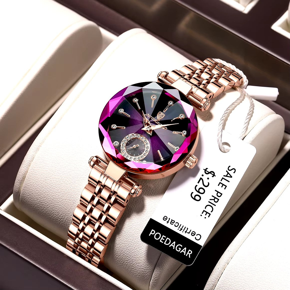 POEDAGAR Women's Luxury Quartz Watch