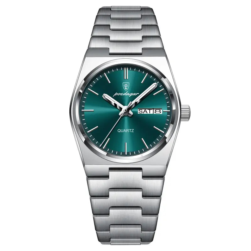 POEDAGAR Women Luxury Stainless Steel Watch