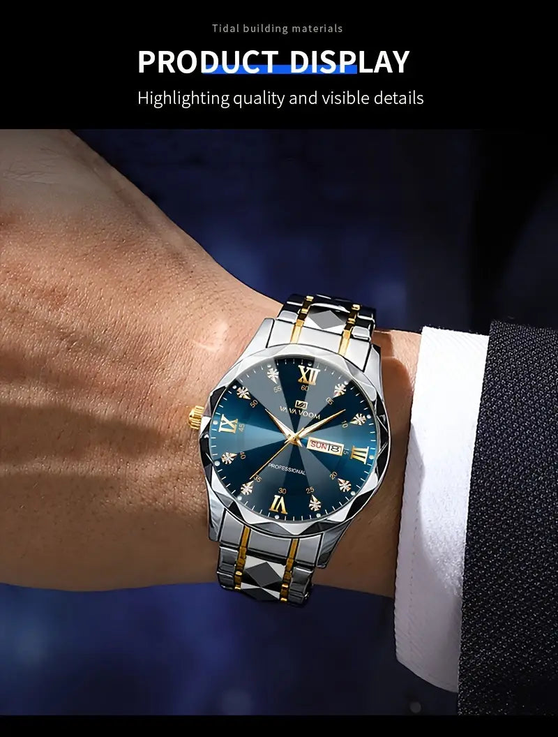 Men's Stainless Steel Chronograph Watch