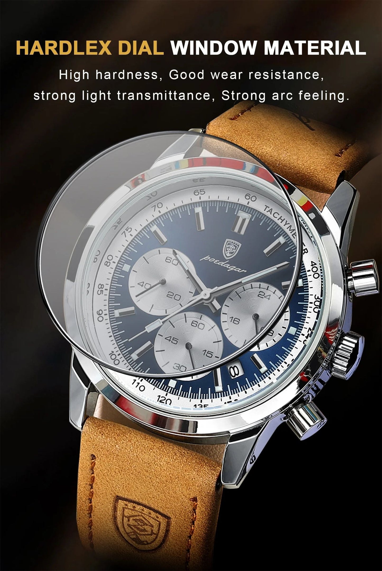 Poedagar High Quality Latitude Luxury Watch