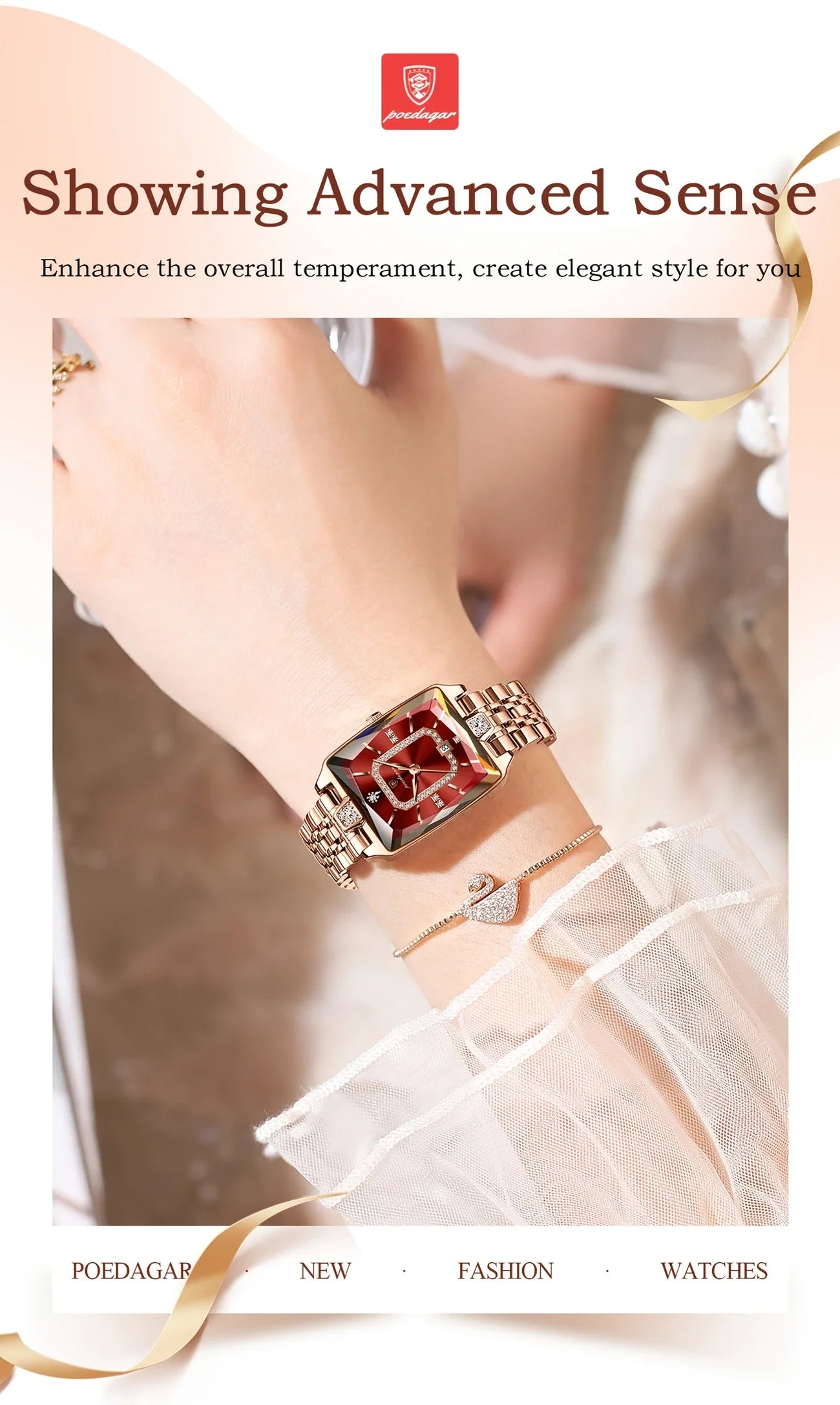 Poedagar Luxury Women Watch
