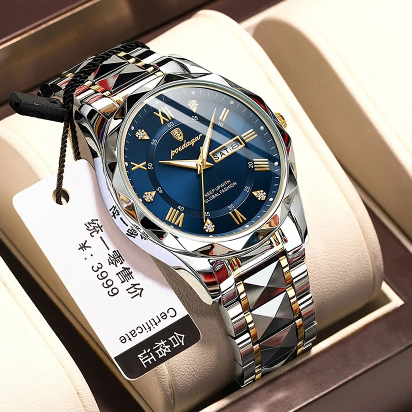 Poedagar Men's Luxury Quartz Watch