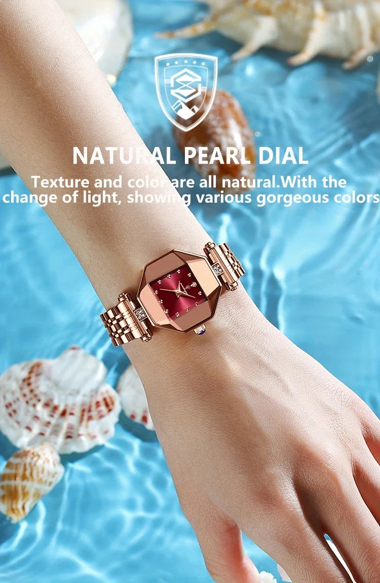 POEDAGAR Women's Stainless Steel Watch