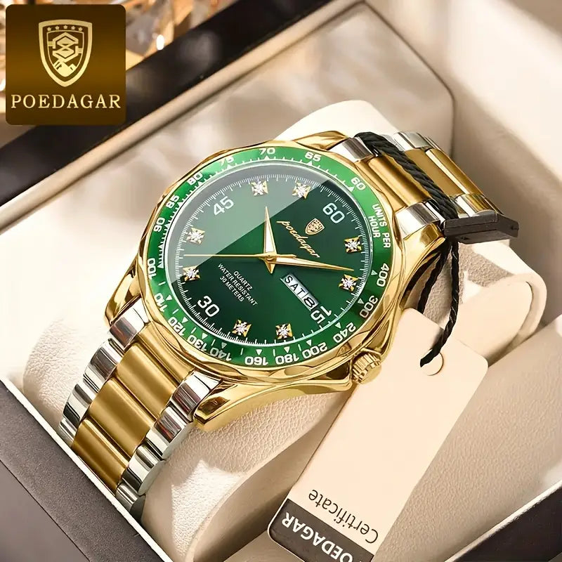 Men's Luxury Stainless Steel Chronograph Watch
