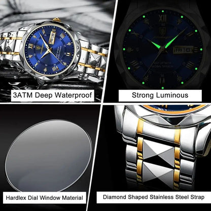 Poedagar Men's Luxury Quartz Watch