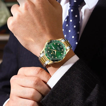 Men's Luxury Stainless Steel Chronograph Watch