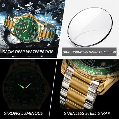 Men's Luxury Stainless Steel Chronograph Watch
