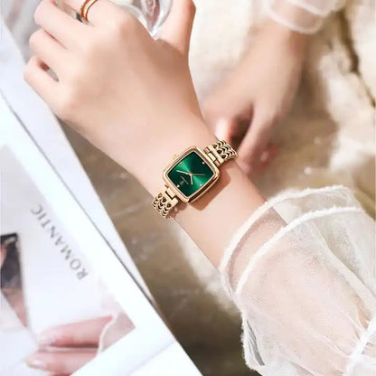 POEDAGAR Square Dial Women's Quartz Watch
