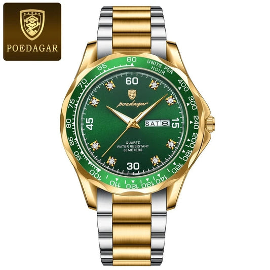 Men's Luxury Stainless Steel Chronograph Watch