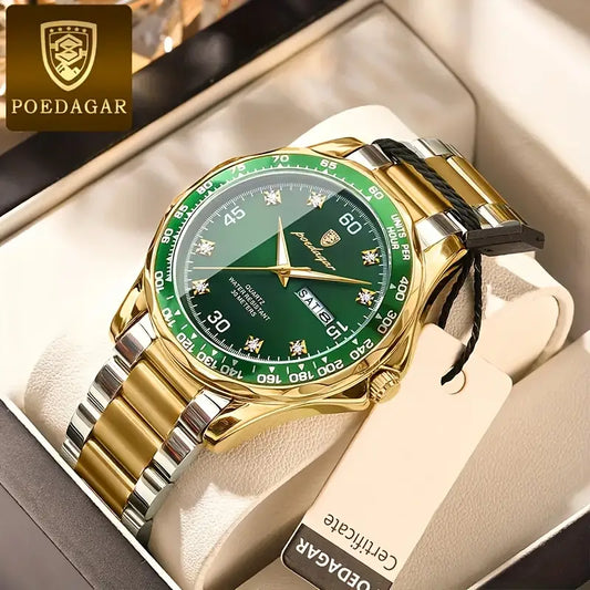 Men's Luxury Stainless Steel Chronograph Watch